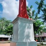 Tugu Kemerdekaan di lapangan Cik Puan Jalan Merdeka Selatpanjang. Disinilah Lim Qi Hui/Muljadi menghabiskan masa kecilnya. (Foto: Bintoro Suryo -Socrates Talk Foundation